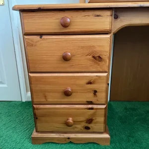 John Lewis Solid Pine Dressing Table with Tilting Mirror - Image 2