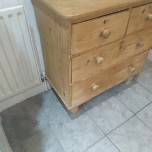 Vintage pine chest of drawers - Image 6