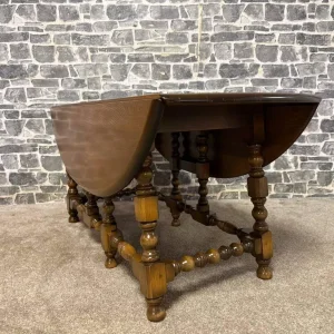 Ercol Oval Drop-Leaf Gateleg Dining Table - Image 4