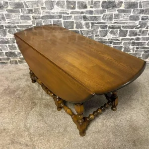 Ercol Oval Drop-Leaf Gateleg Dining Table - Image 5