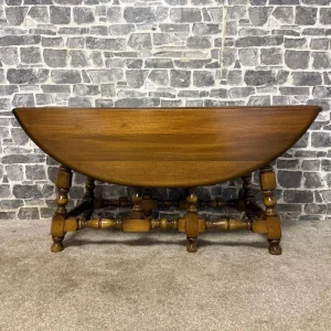 Ercol Oval Drop-Leaf Gateleg Dining Table