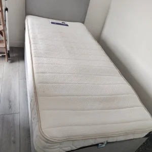Single bed, mattress and headboard