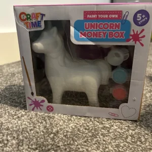 Children’s unicorn paint your own money box