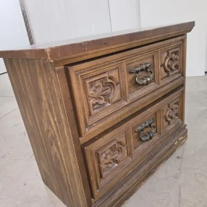 Chest of drawers and bedside table solid wood - Image 3