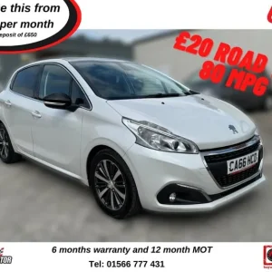 2016 Peugeot 208 1.6 BlueHDi 100 Roland Garros 5-door hatchback diesel manual