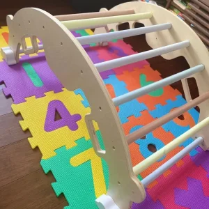 Baby toddler gym climbing rainbow arch
