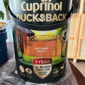 Cuprinol Ducksback Shed/Fence Paint 5L - Autumn Gold