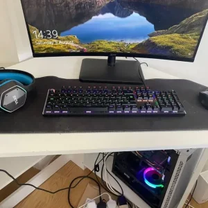 Gaming PC with RTX 4060 and monitor