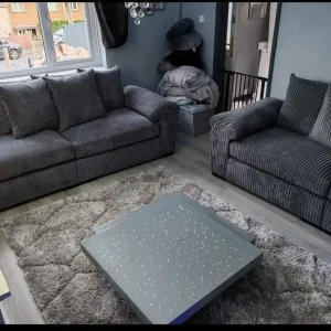 Grey sofa suite