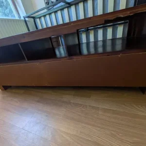 Solid Oak TV Unit and Side Table - Image 7