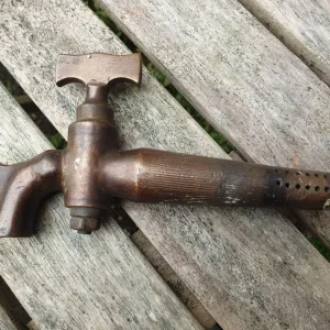 Antique bronze beer barrel tap stamped Gloucester Road, Brighton - Image 3