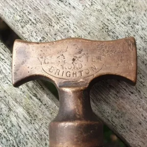 Antique bronze beer barrel tap stamped Gloucester Road, Brighton
