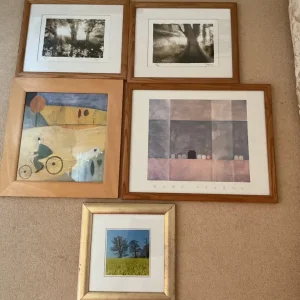Five Pictures in Wooden Frames