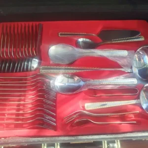 Certified Solingen 72 Piece Silver Cutlery Set – 18/10 Stainless Steel – Original Case & Documents - Image 3