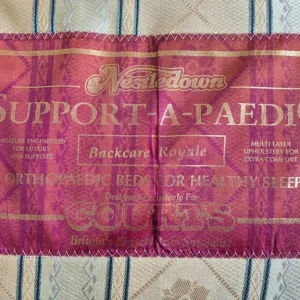 Double Divan Bed With Vintage Buttoned Headboard And Orthopedic Mattress - Image 3