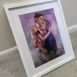 Star Wars Reylo Framed Print – 44 x 54 cm - Image 2