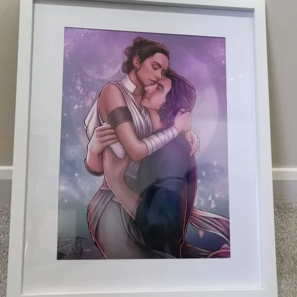 Star Wars Reylo Framed Print – 44 x 54 cm