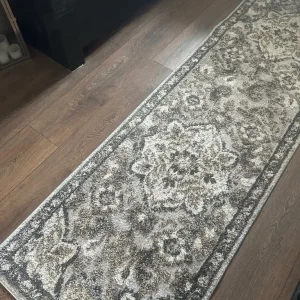 TORINO beige and grey hallway rug 66cm x 244cm - Image 3