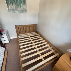 Small Double Wooden Bed Frame - Image 4