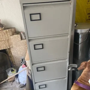Large grey filing cabinet