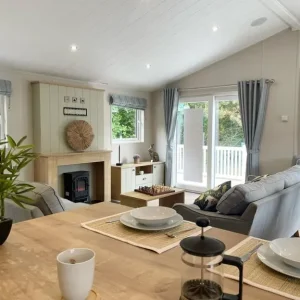 3-bedroom static lodge with wrap-around deck on the beach - Image 2