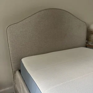 2 x Upholstered bed frame, Kilanda light beige/Luröy, Standard Single - Image 4