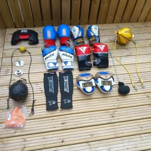 Boxing gloves and equipment
