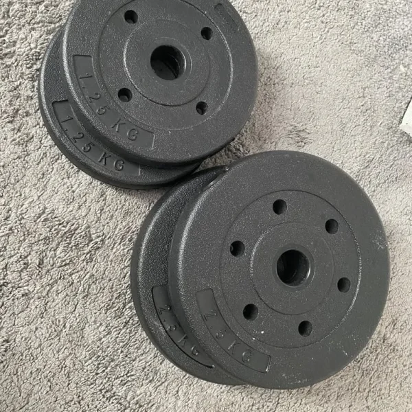 Weight Plates x6 - 4x 2.5kg 2x 1.5kg
