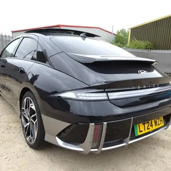 2024 Hyundai Ioniq 6 Ultimate EV 4x4 with front and side damage