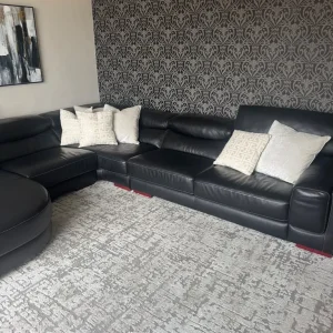 Black L shape Sofa - Image 2