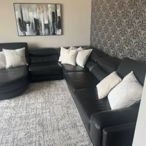 Black L shape Sofa - Image 3