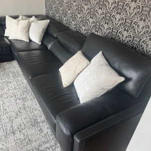 Black L shape Sofa - Image 4