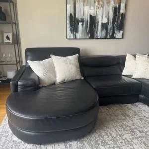 Black L shape Sofa - Image 6