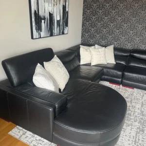 Black L shape Sofa