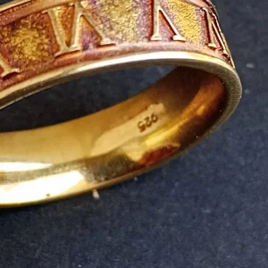 Sterling silver ring size Z - Image 3
