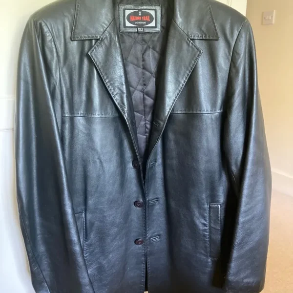 Men’s XL black leather jacket