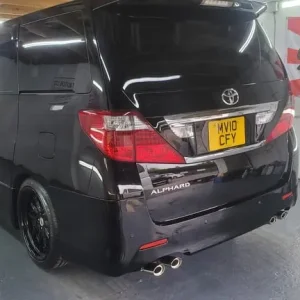 Toyota Alphard 2.4 black automatic 8 seater sunroofs fresh japanese import 2010 - Image 2
