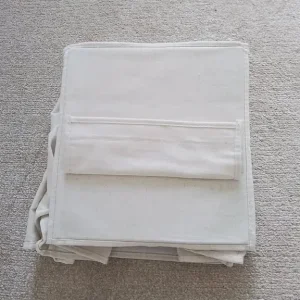 Wardrobe Hanging Storage Organiser In Cream Linen - Image 2