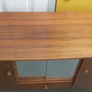 Rare Mid century Vanson zebra walnut wood sideboard - Image 3
