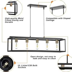 Bestielam 5-Light Modern Pendant Chandelier - Image 5