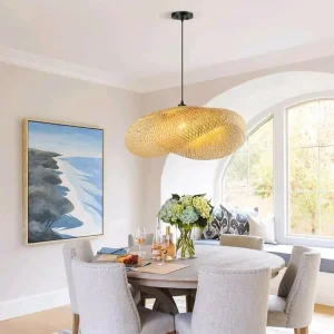 Schindora Bamboo Ceiling Pendant Light 100cm - Image 5