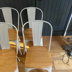 6 industrial style dining chairs - Image 2