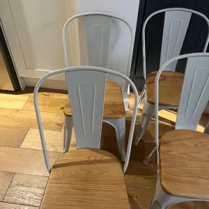 6 industrial style dining chairs - Image 4