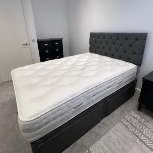 King size divan bed with mattress