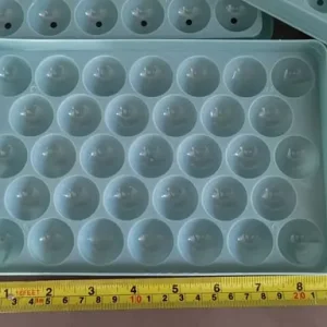 3x round ice cube trays with box and scoop, as NEW - Image 6