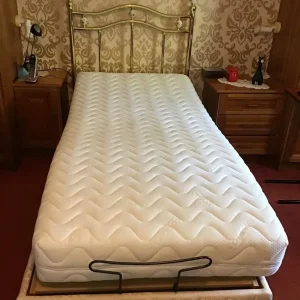 Electric adjustable bed and riser