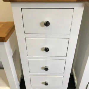 tall oak chest of drawers - Image 2