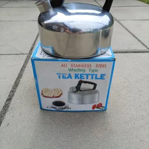 Stainless steel whistling kettle with original box