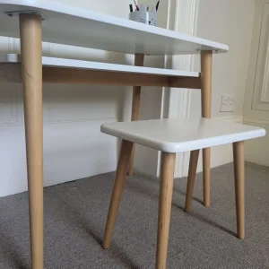 Kids/Childs Desk - La Redoute beech frame with white top - £60 - Image 3