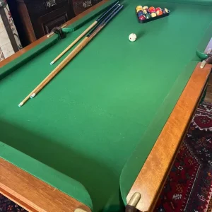 Pool snooker table 6 foot solid slate bed